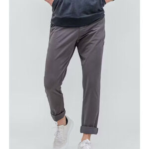 NWT Ministry Of Supply Men's Pace Tapered Ankle Chino Medium Grey Size 30x30